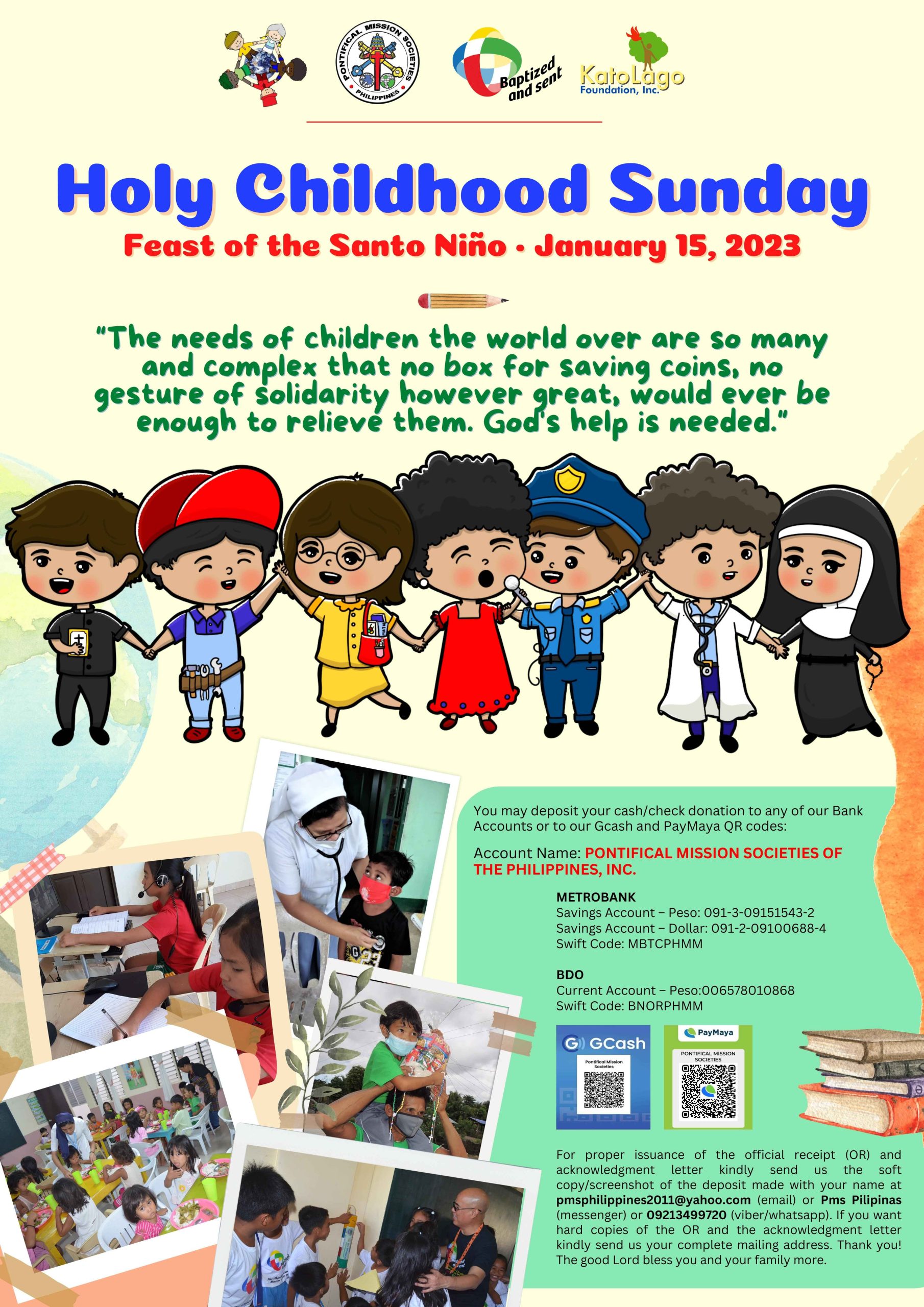 2023 HOLY CHILDHOOD SUNDAY Pontifical Mission Society Philippines